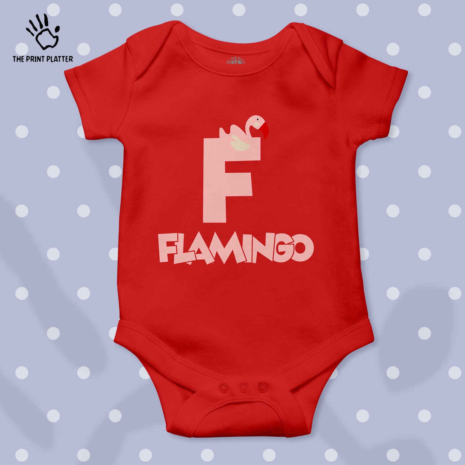 F - Flamingo Unisex Half Sleeve Romper