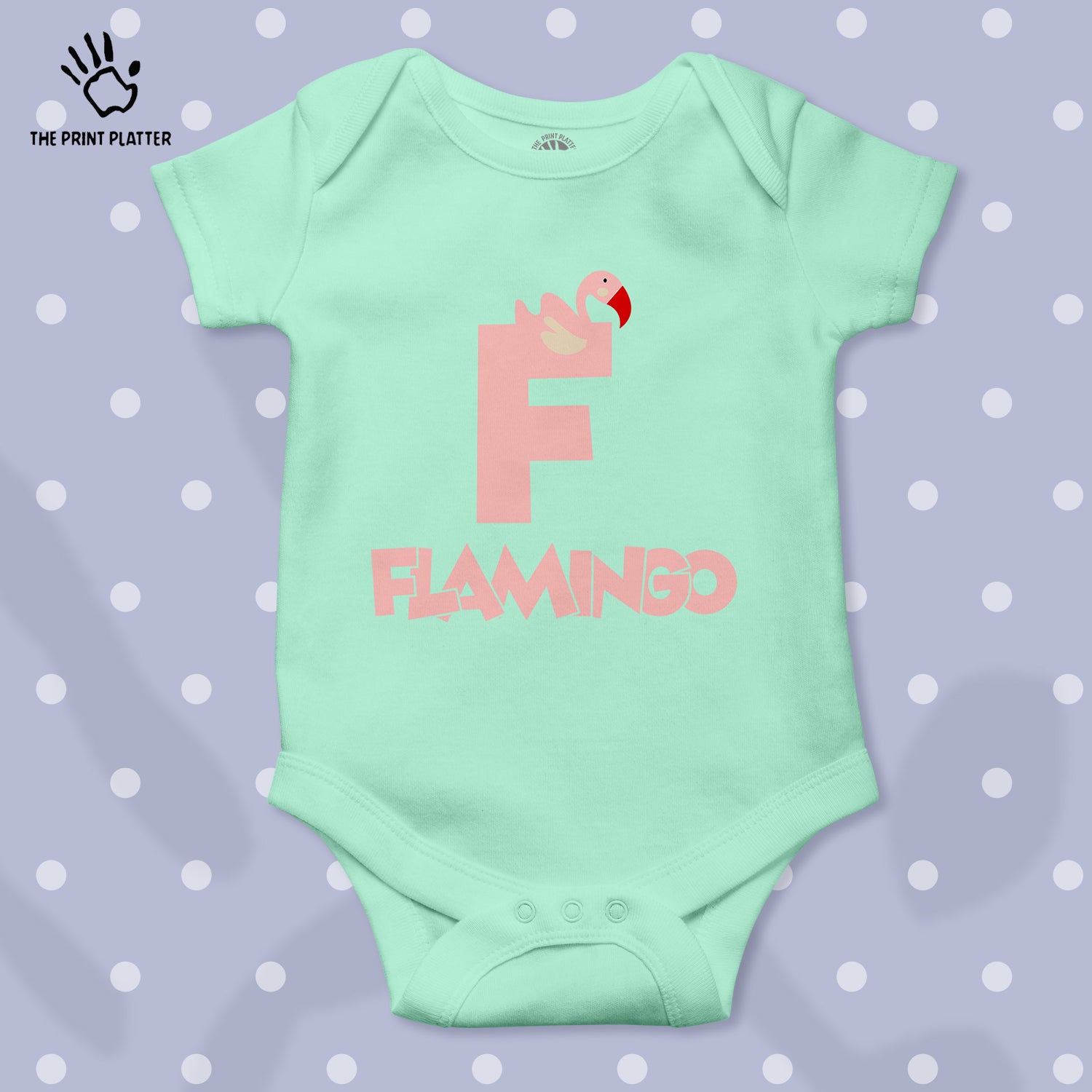 F - Flamingo Unisex Half Sleeve Romper