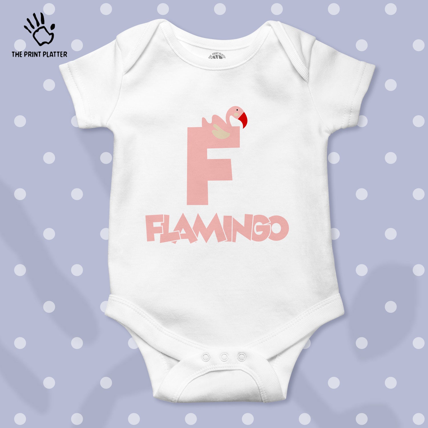 F - Flamingo Unisex Half Sleeve Romper