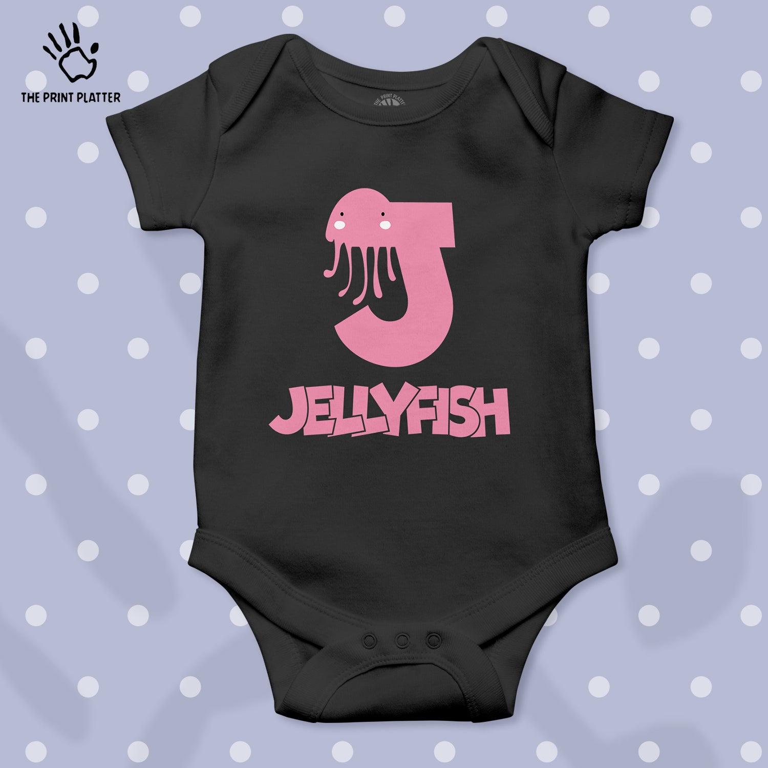 J - jellyfish Unisex Half Sleeve Romper