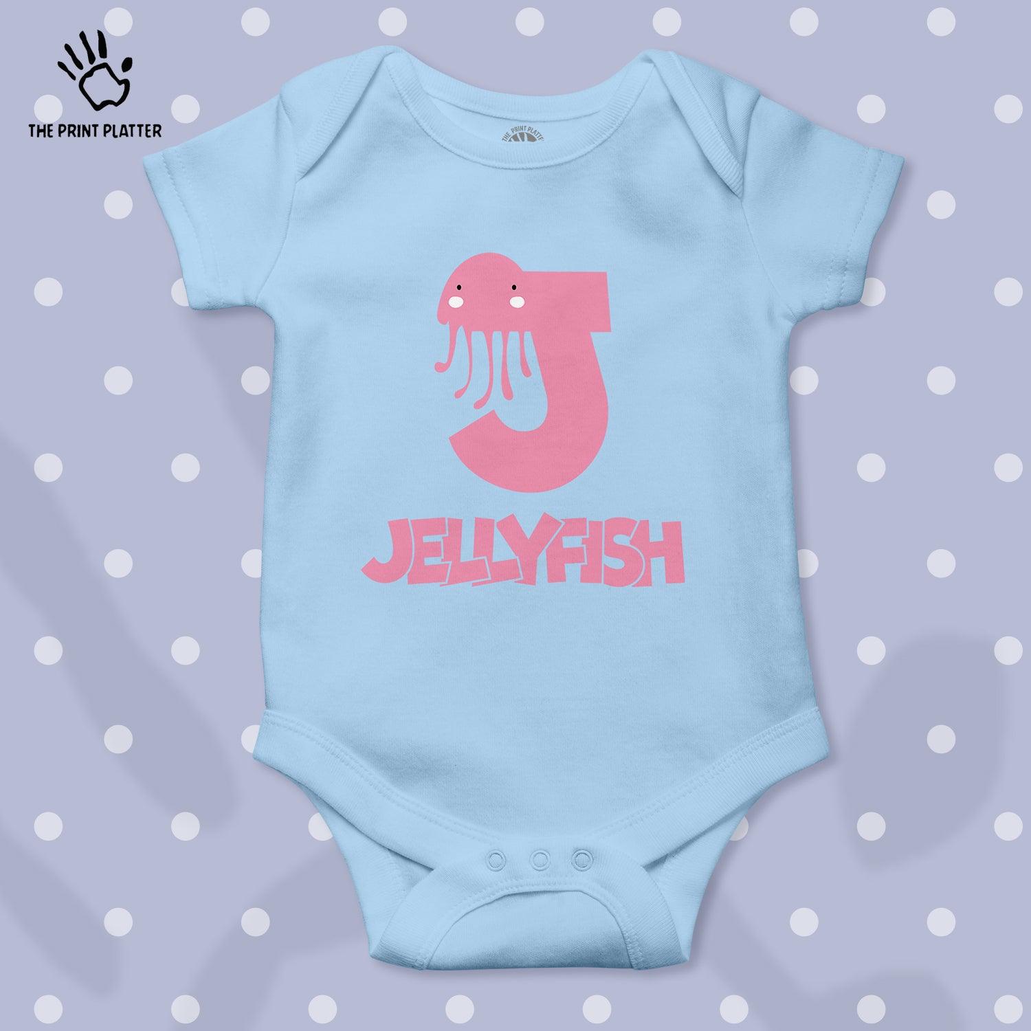 J - jellyfish Unisex Half Sleeve Romper