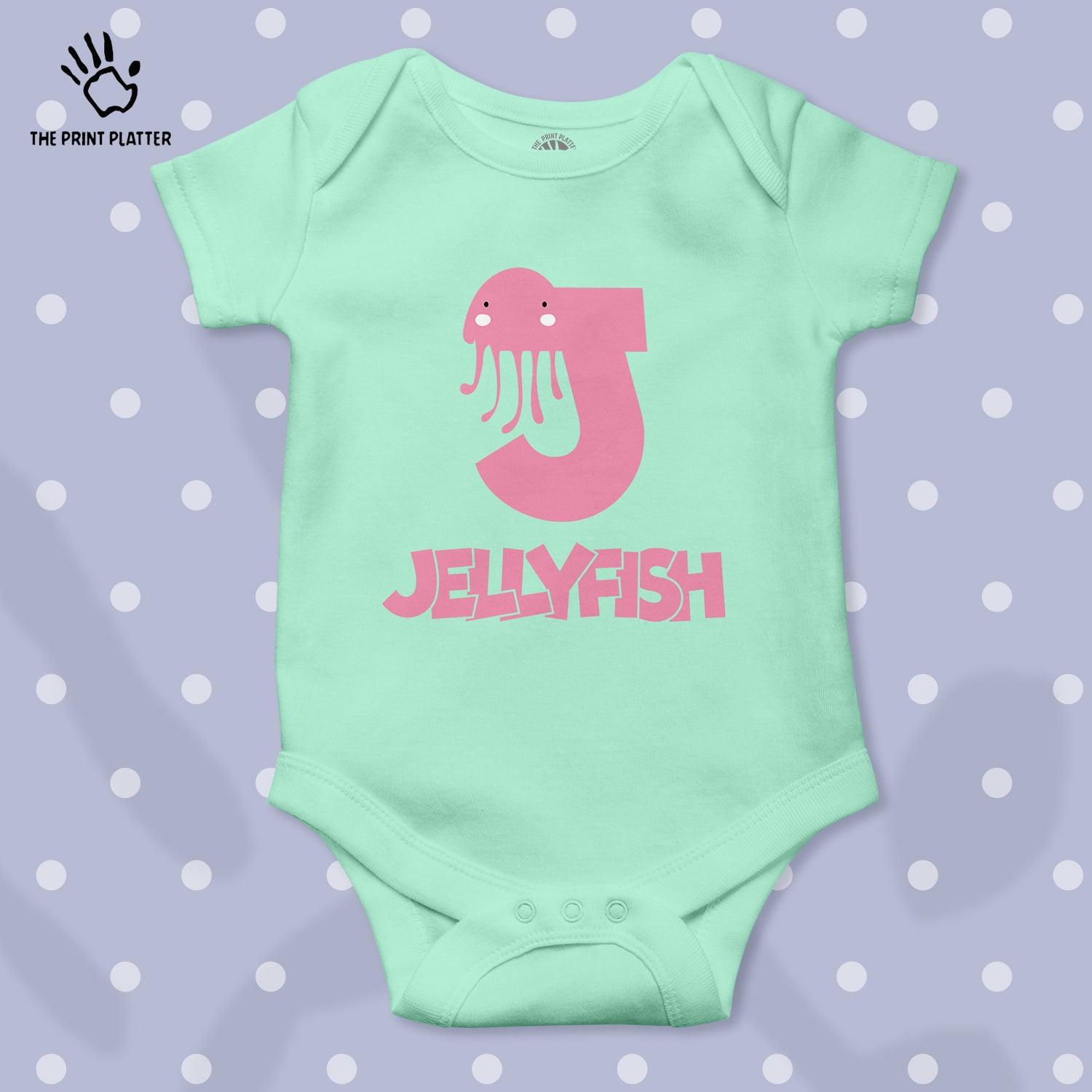 J - jellyfish Unisex Half Sleeve Romper