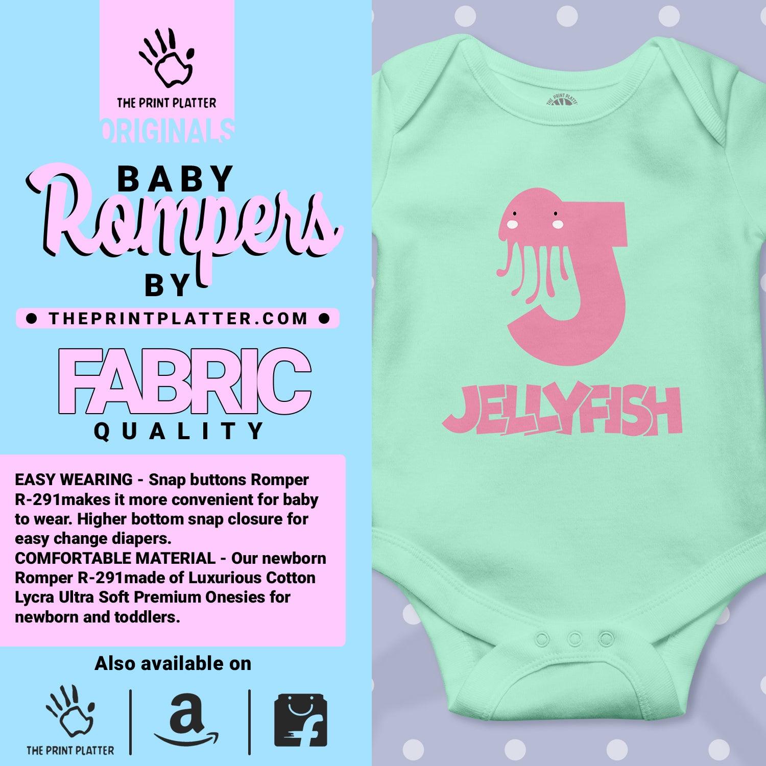 J - jellyfish Unisex Half Sleeve Romper