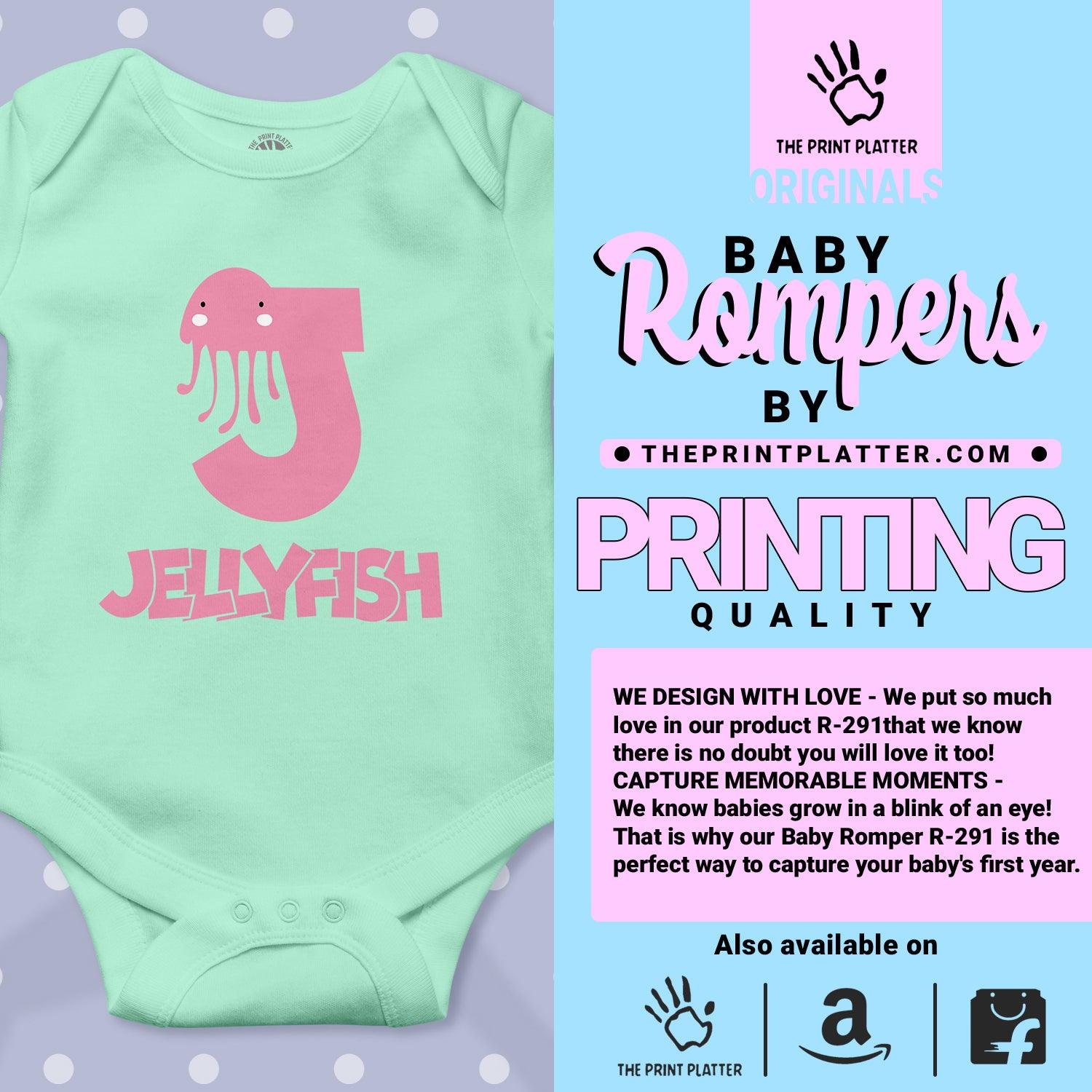 J - jellyfish Unisex Half Sleeve Romper