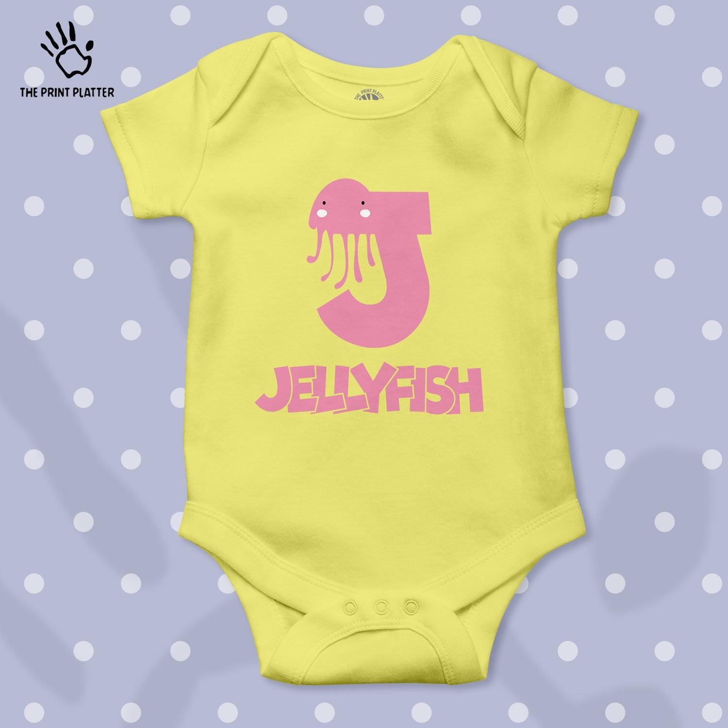 J - jellyfish Unisex Half Sleeve Romper