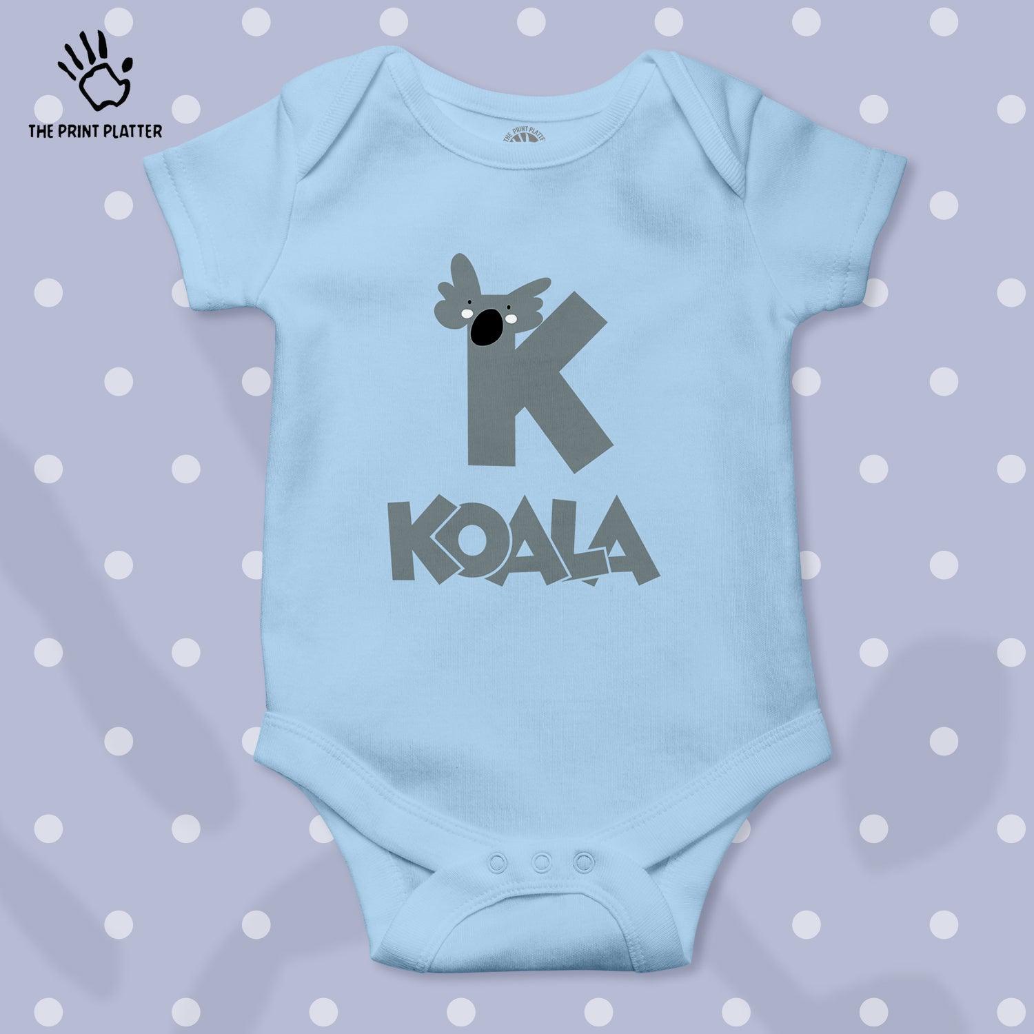 K - Koala Unisex Half Sleeve Romper