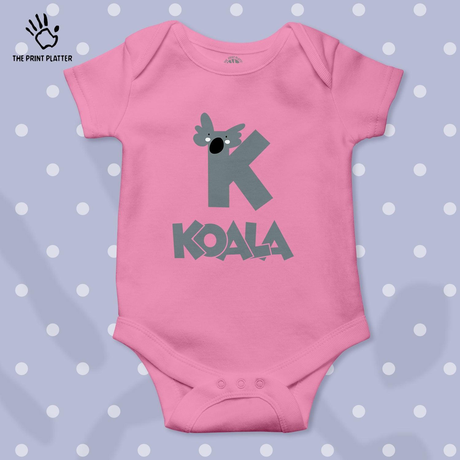 K - Koala Unisex Half Sleeve Romper