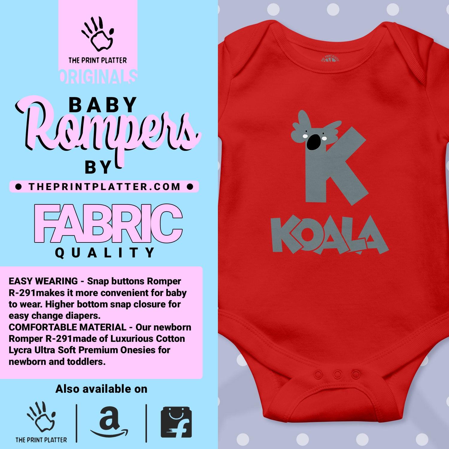 K - Koala Unisex Half Sleeve Romper