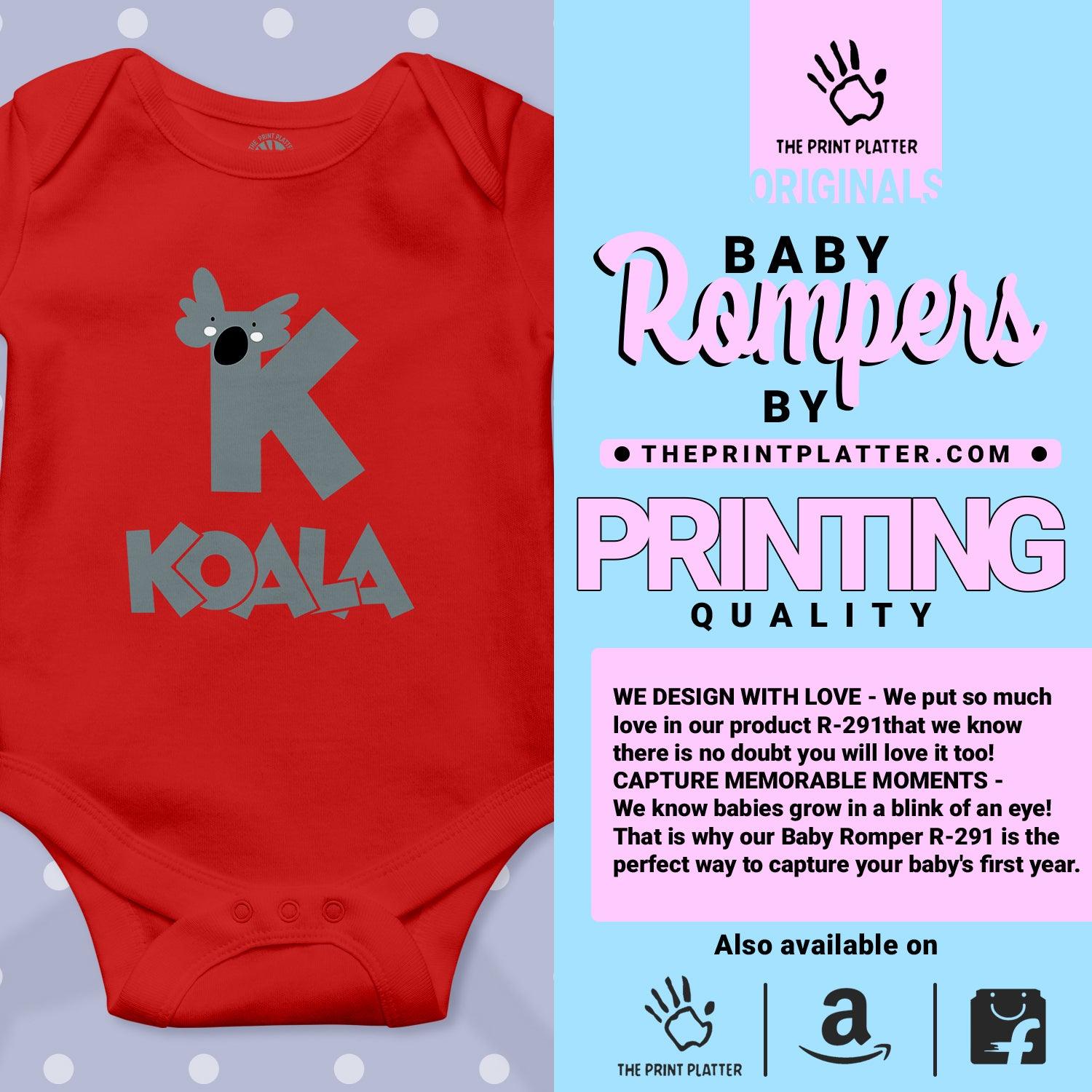 K - Koala Unisex Half Sleeve Romper