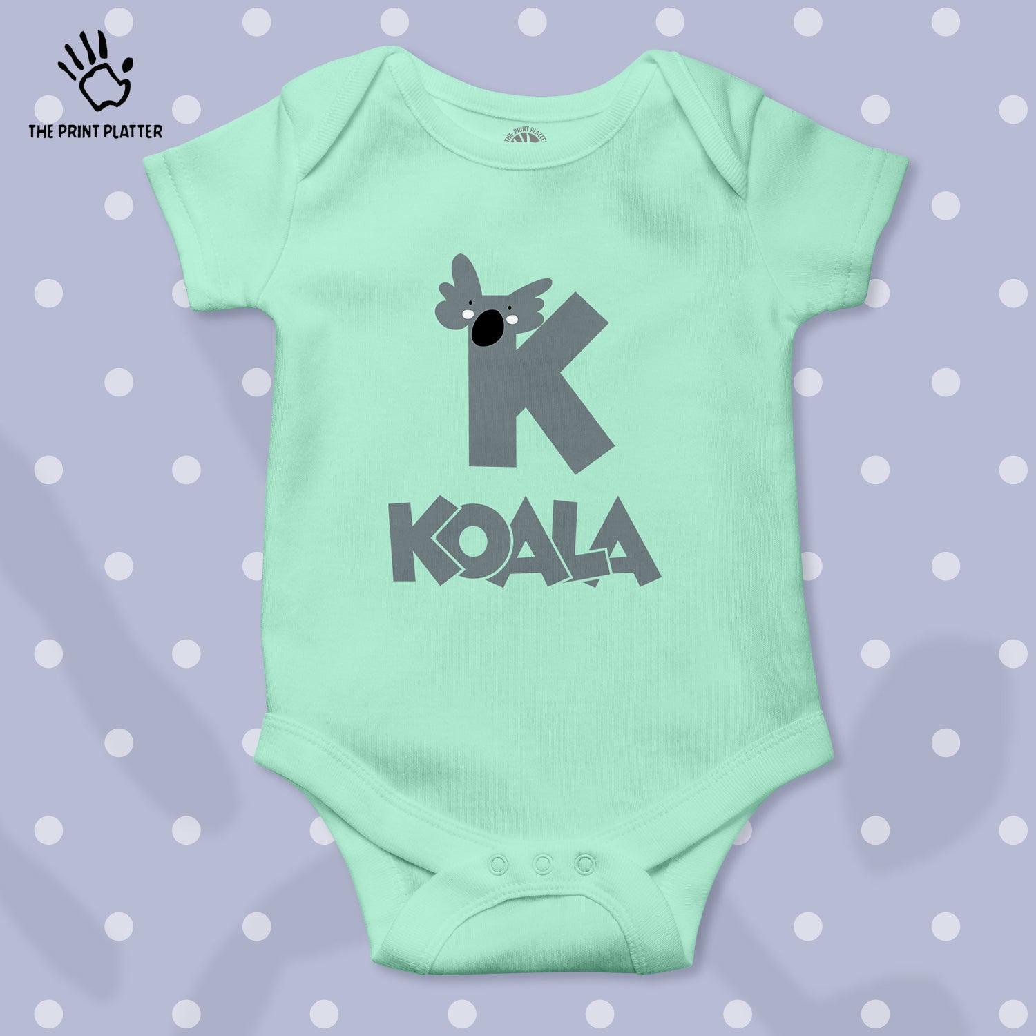 K - Koala Unisex Half Sleeve Romper