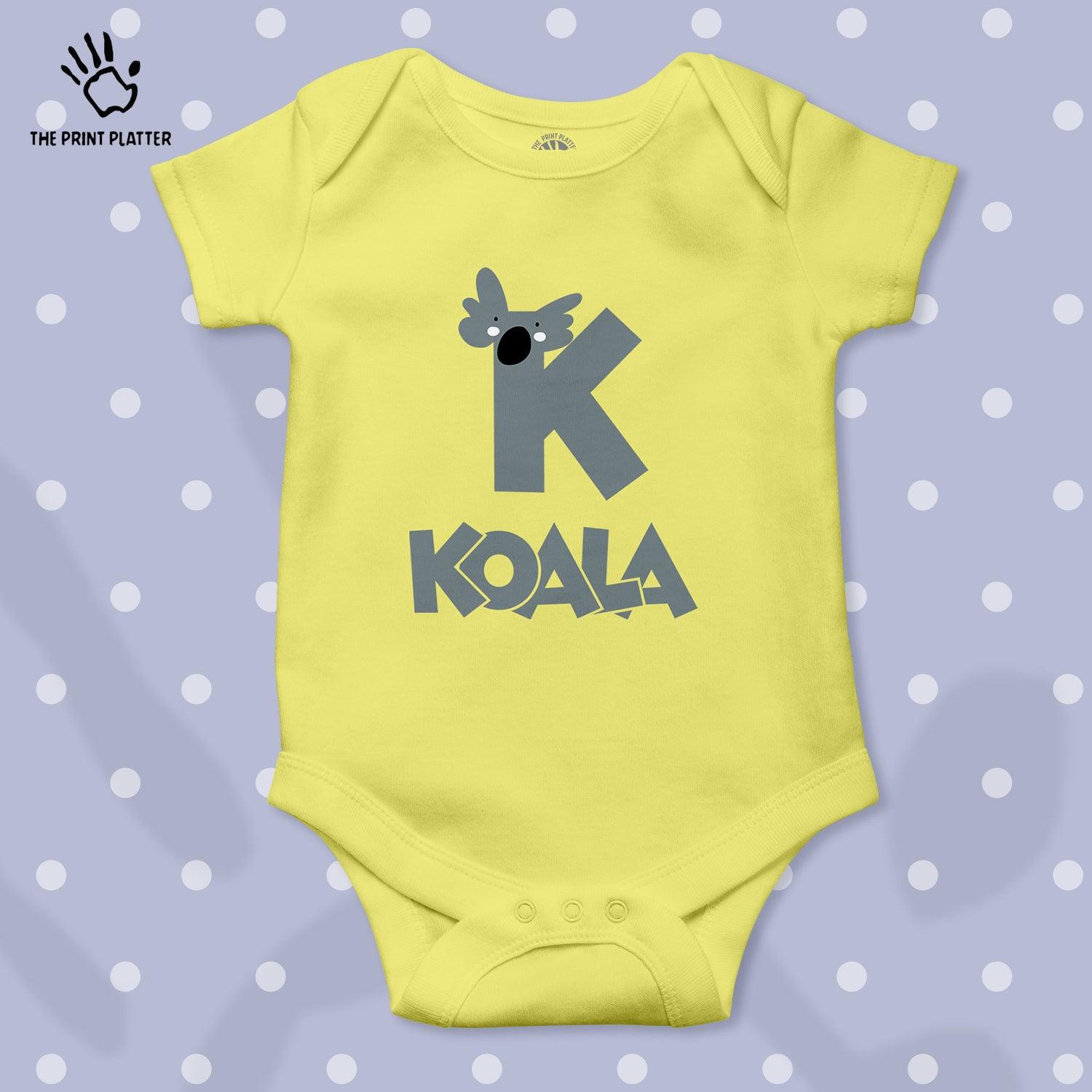 K - Koala Unisex Half Sleeve Romper