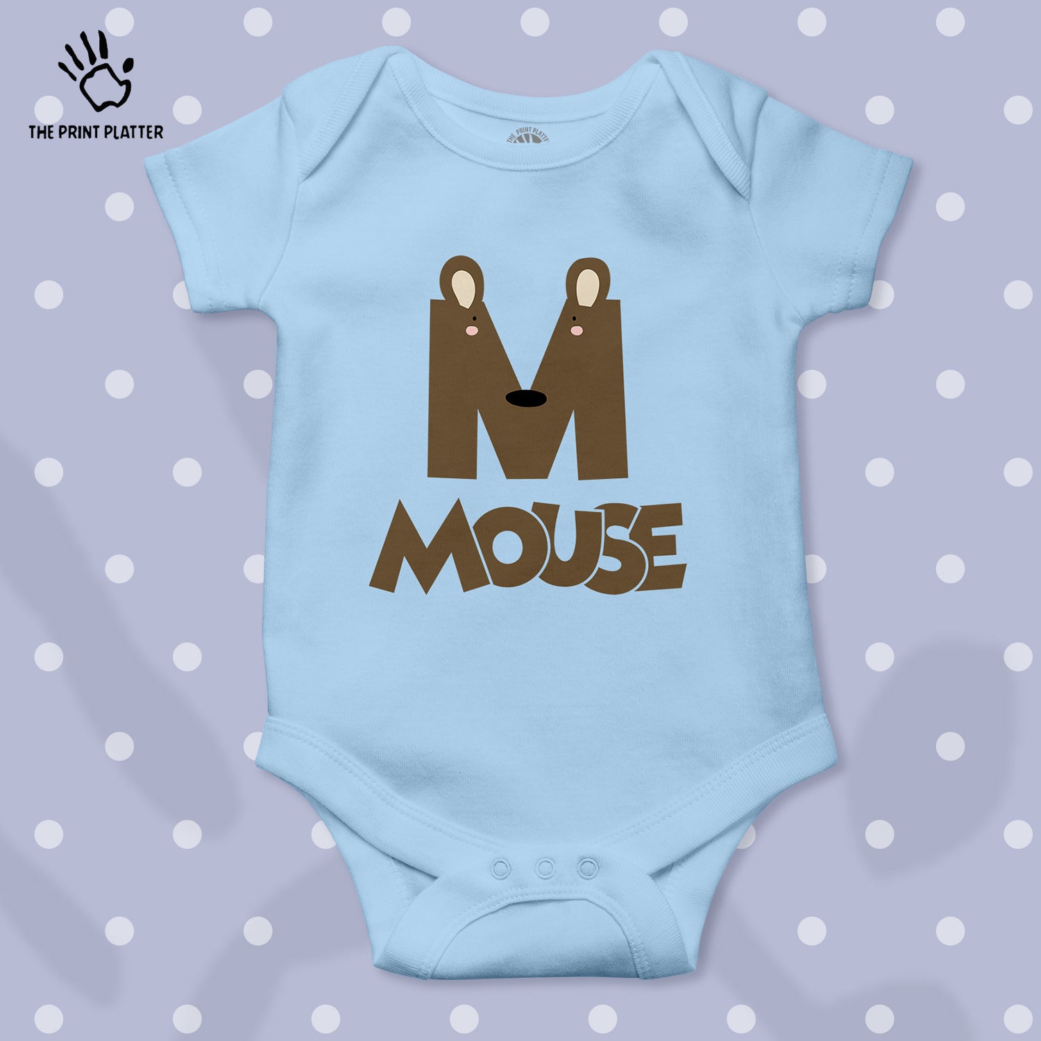 M - Mouse Unisex Half Sleeve Romper