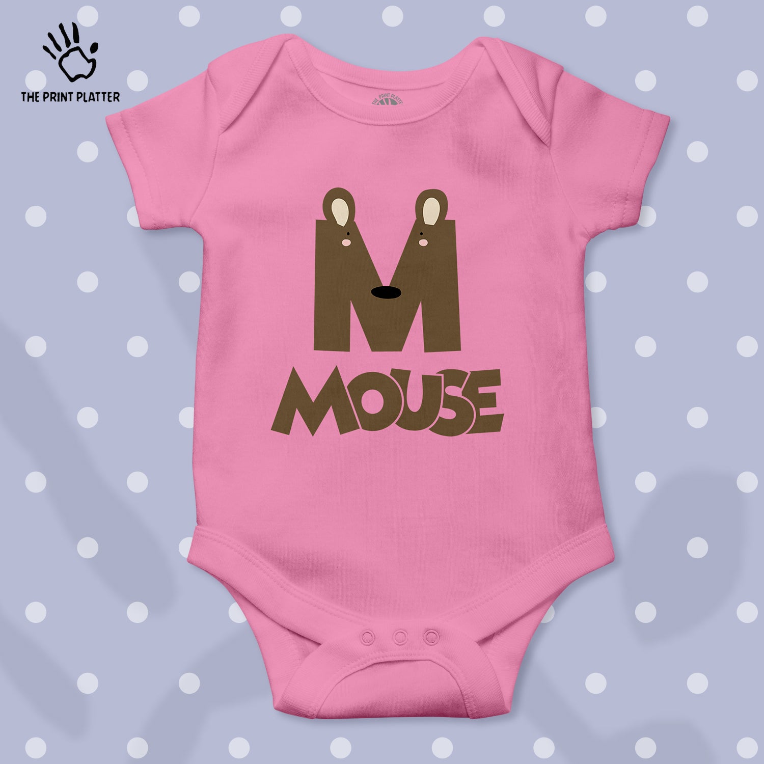 M - Mouse Unisex Half Sleeve Romper