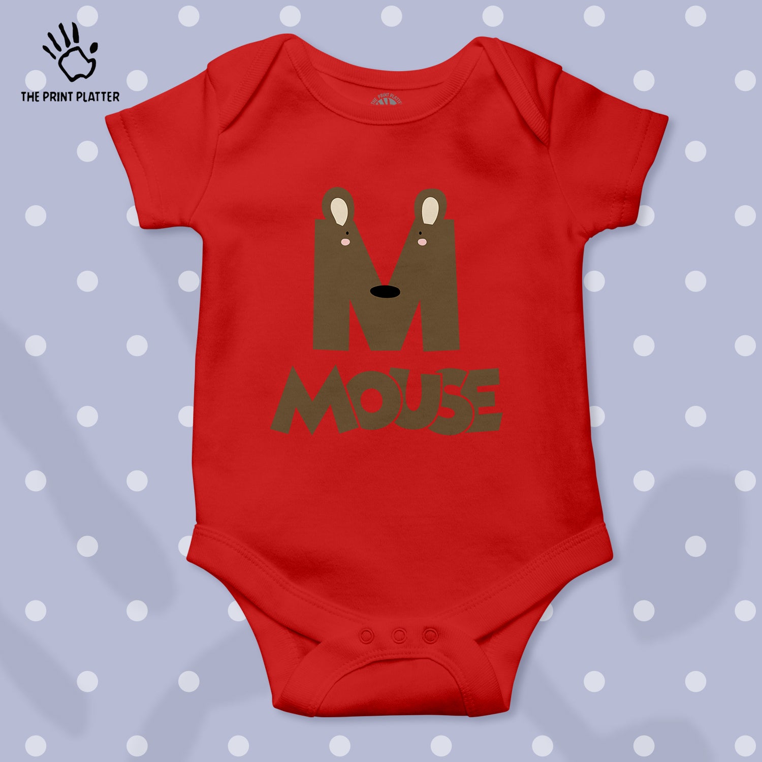 M - Mouse Unisex Half Sleeve Romper