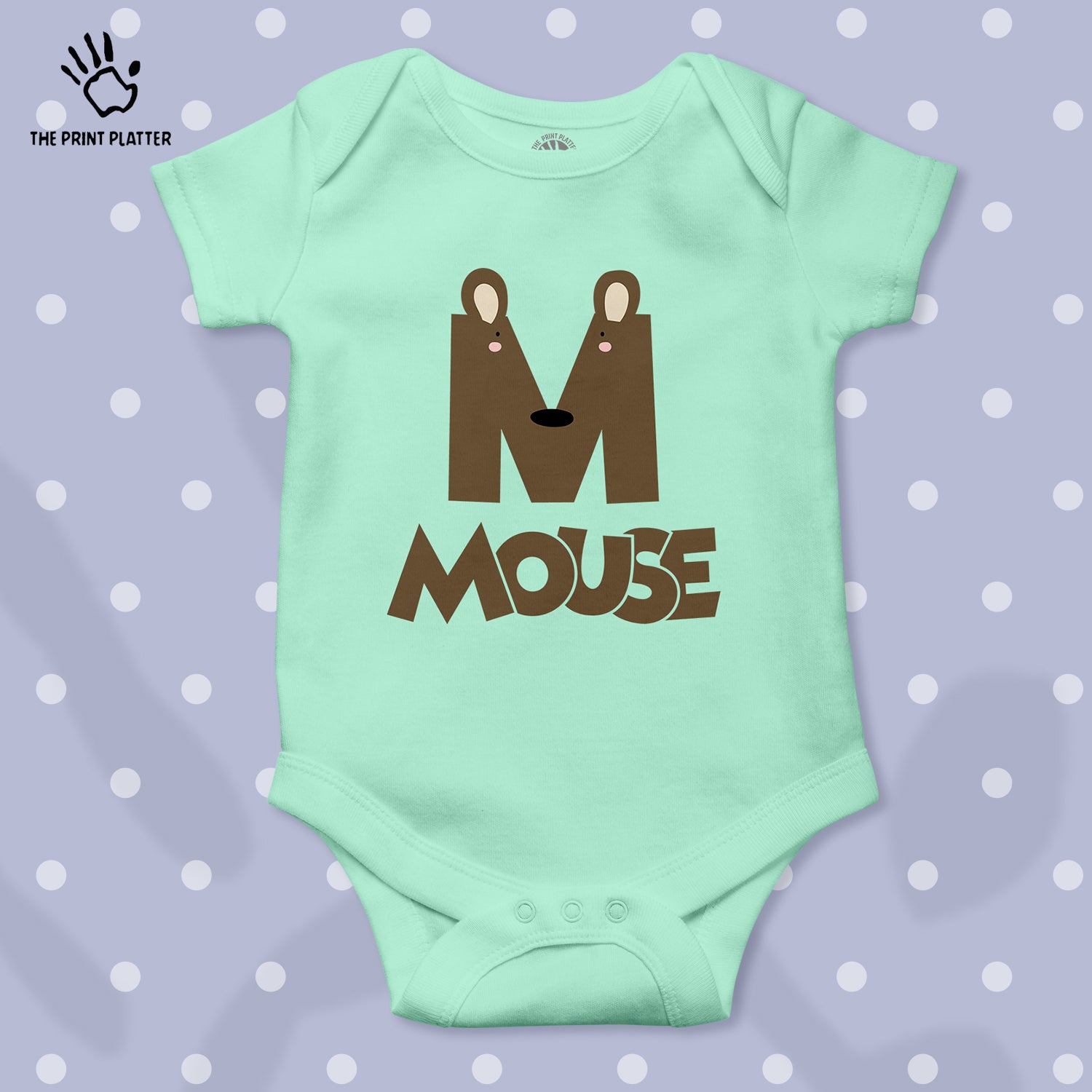 M - Mouse Unisex Half Sleeve Romper