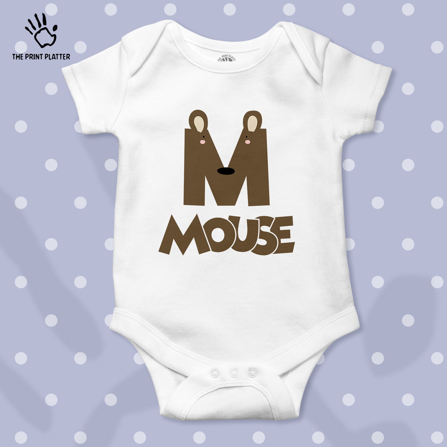 M - Mouse Unisex Half Sleeve Romper