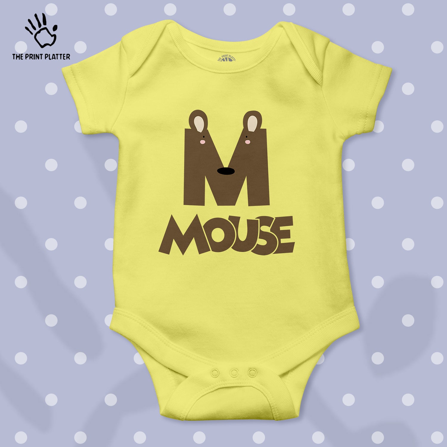 M - Mouse Unisex Half Sleeve Romper