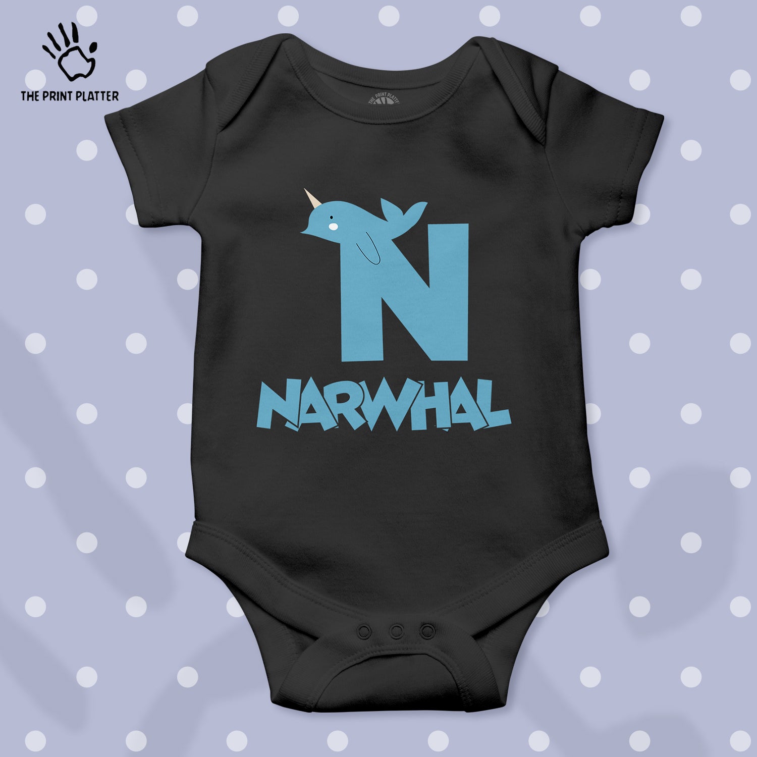 N - Narwhal Unisex Half Sleeve Romper