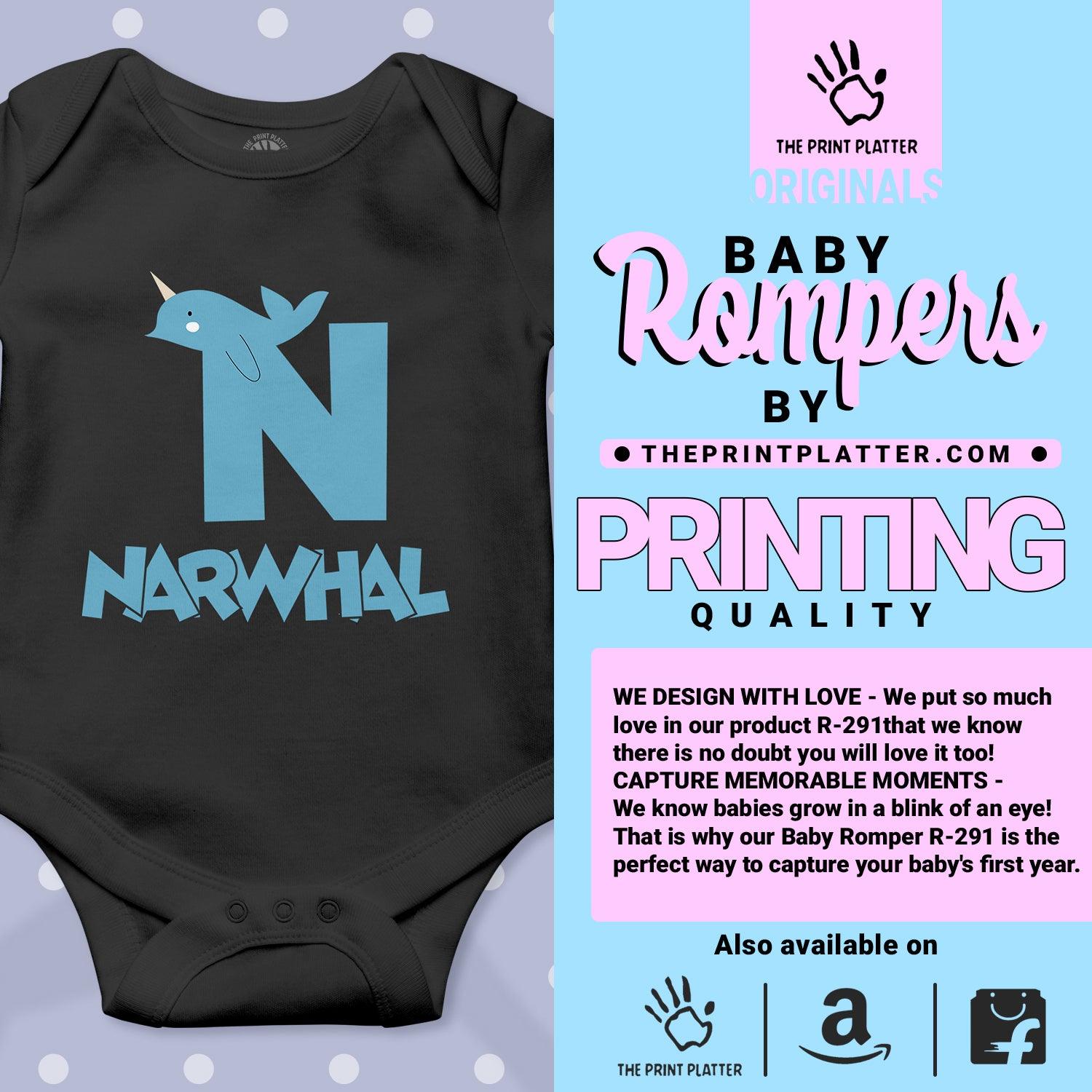 N - Narwhal Unisex Half Sleeve Romper