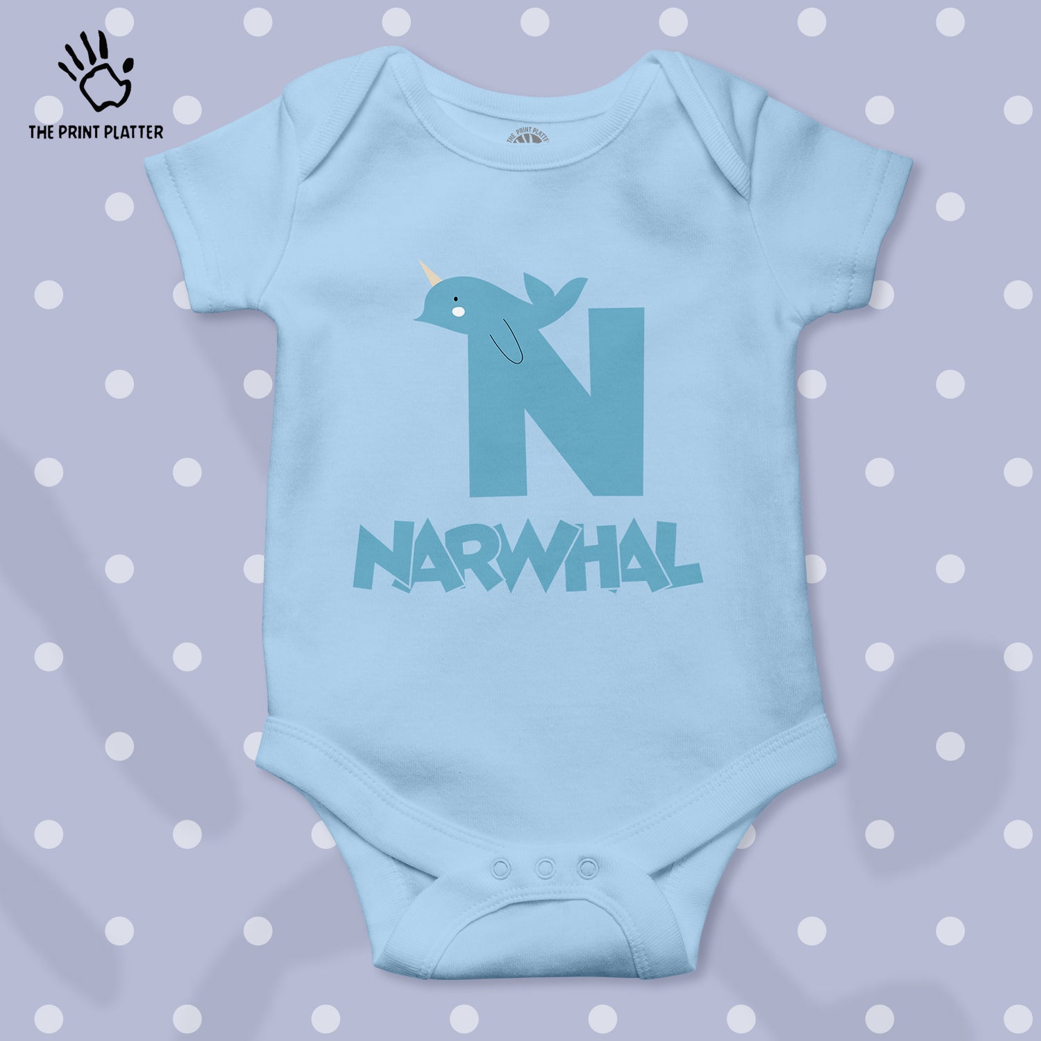 N - Narwhal Unisex Half Sleeve Romper