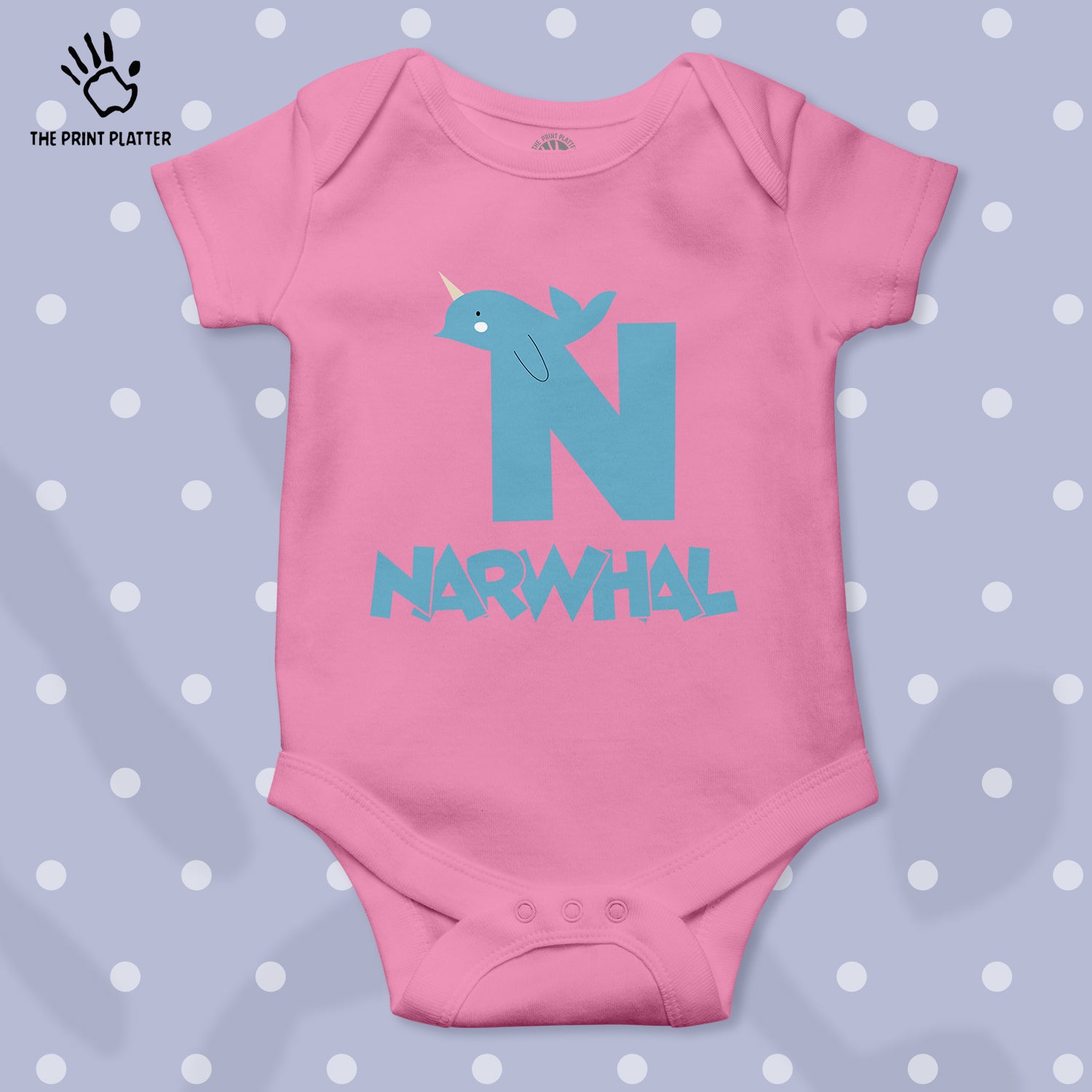 N - Narwhal Unisex Half Sleeve Romper