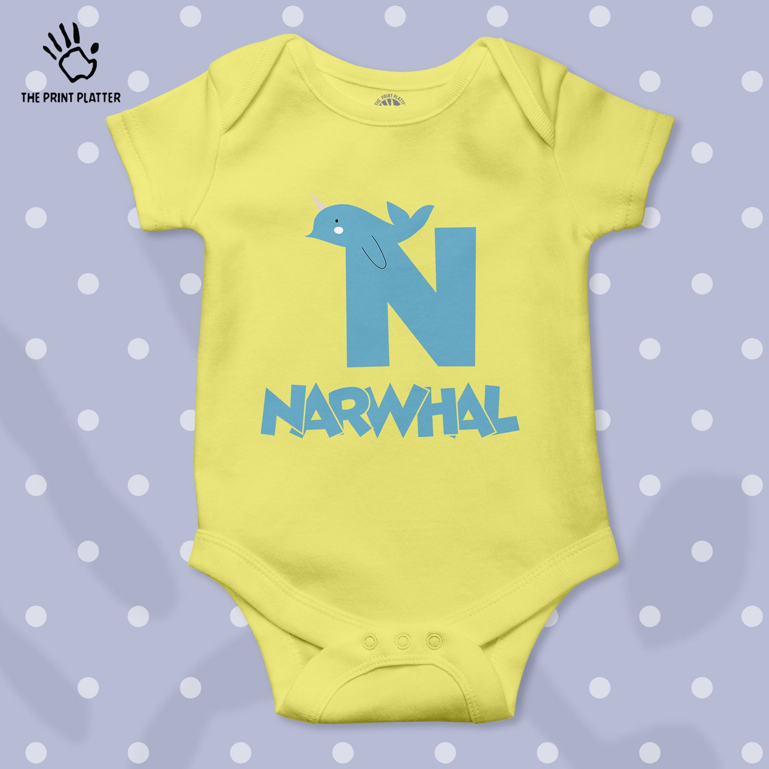 N - Narwhal Unisex Half Sleeve Romper