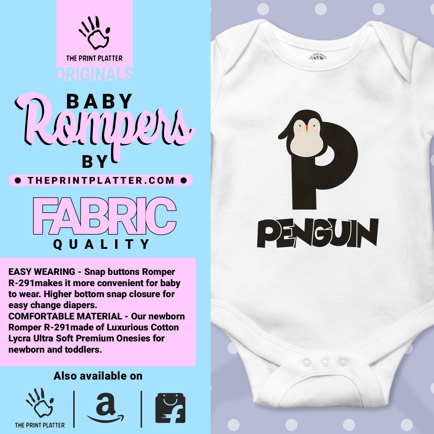 P - Penguin Unisex Half Sleeve Romper