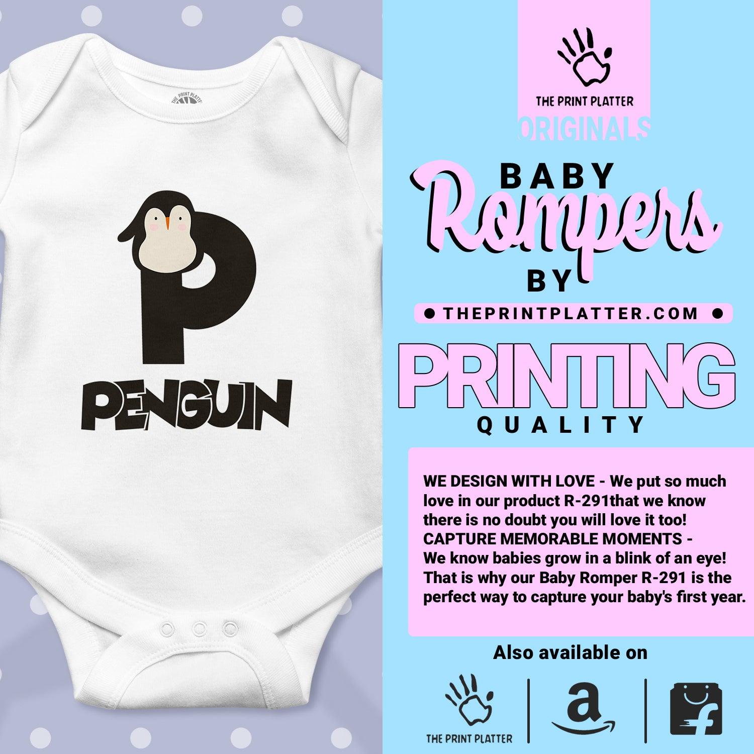 P - Penguin Unisex Half Sleeve Romper