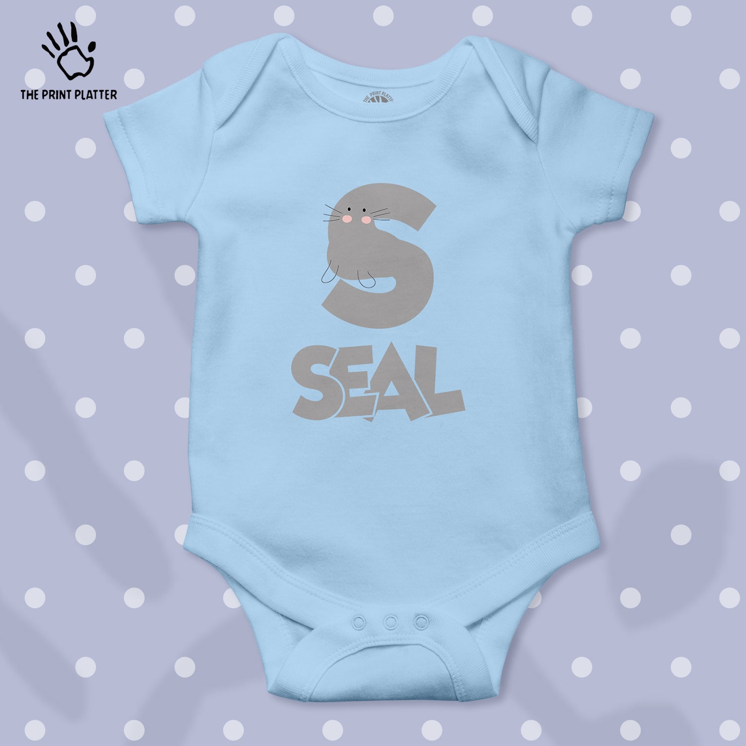 S - seal Unisex Half Sleeve Romper