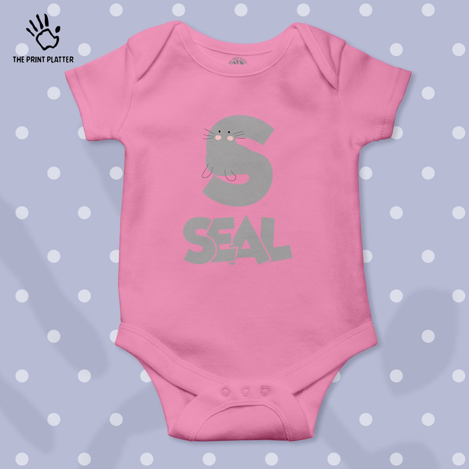 S - seal Unisex Half Sleeve Romper