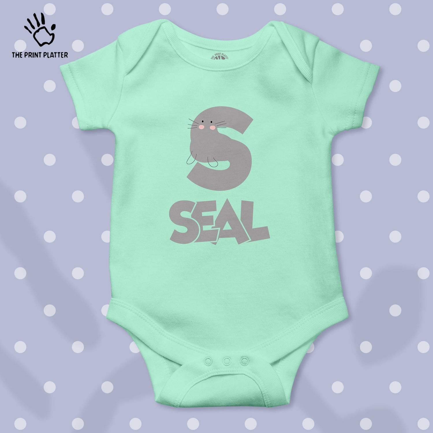 S - seal Unisex Half Sleeve Romper