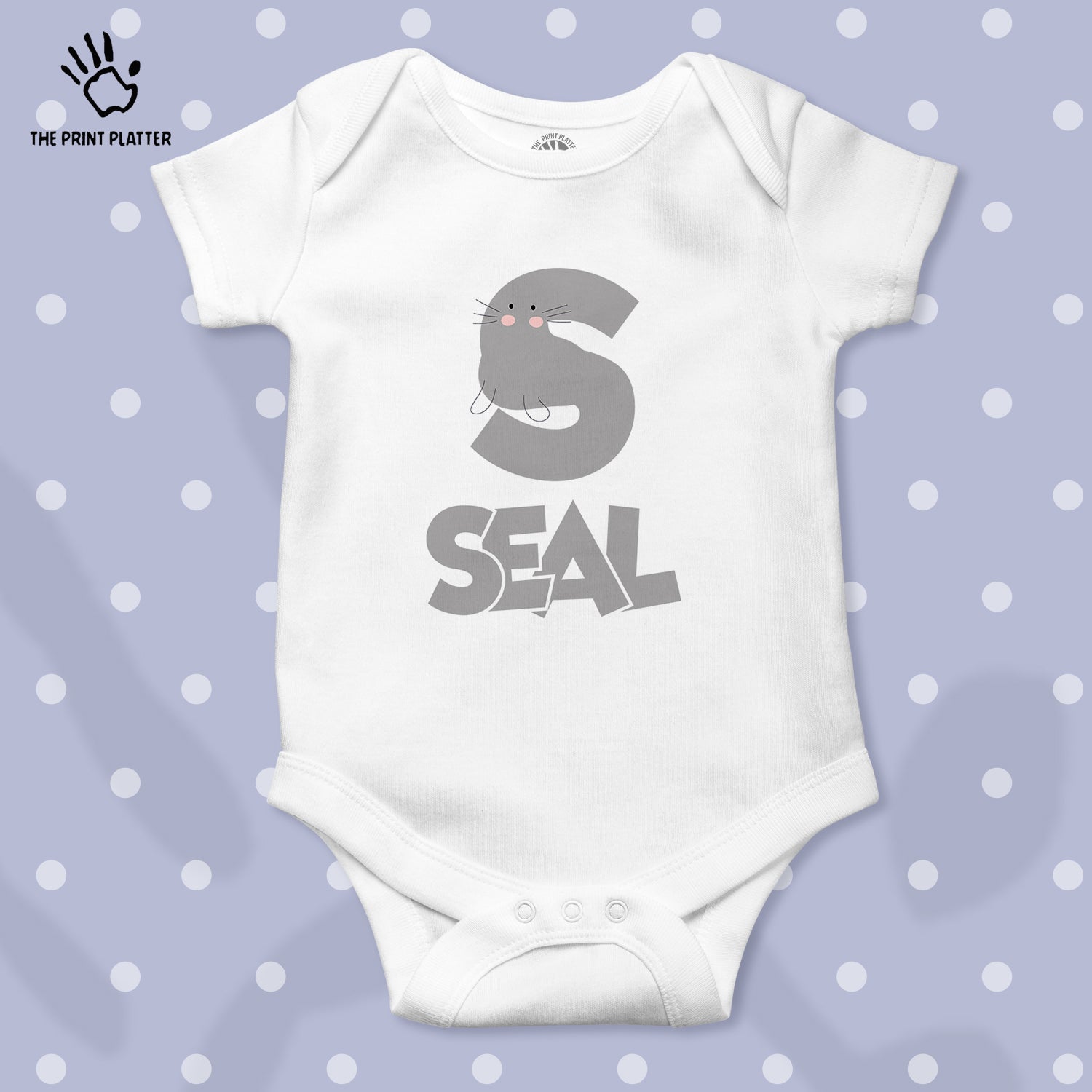 S - seal Unisex Half Sleeve Romper