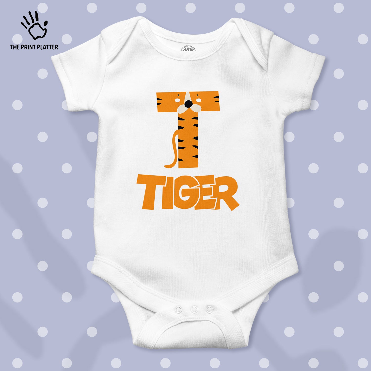 T - Tiger Unisex Half Sleeve Romper