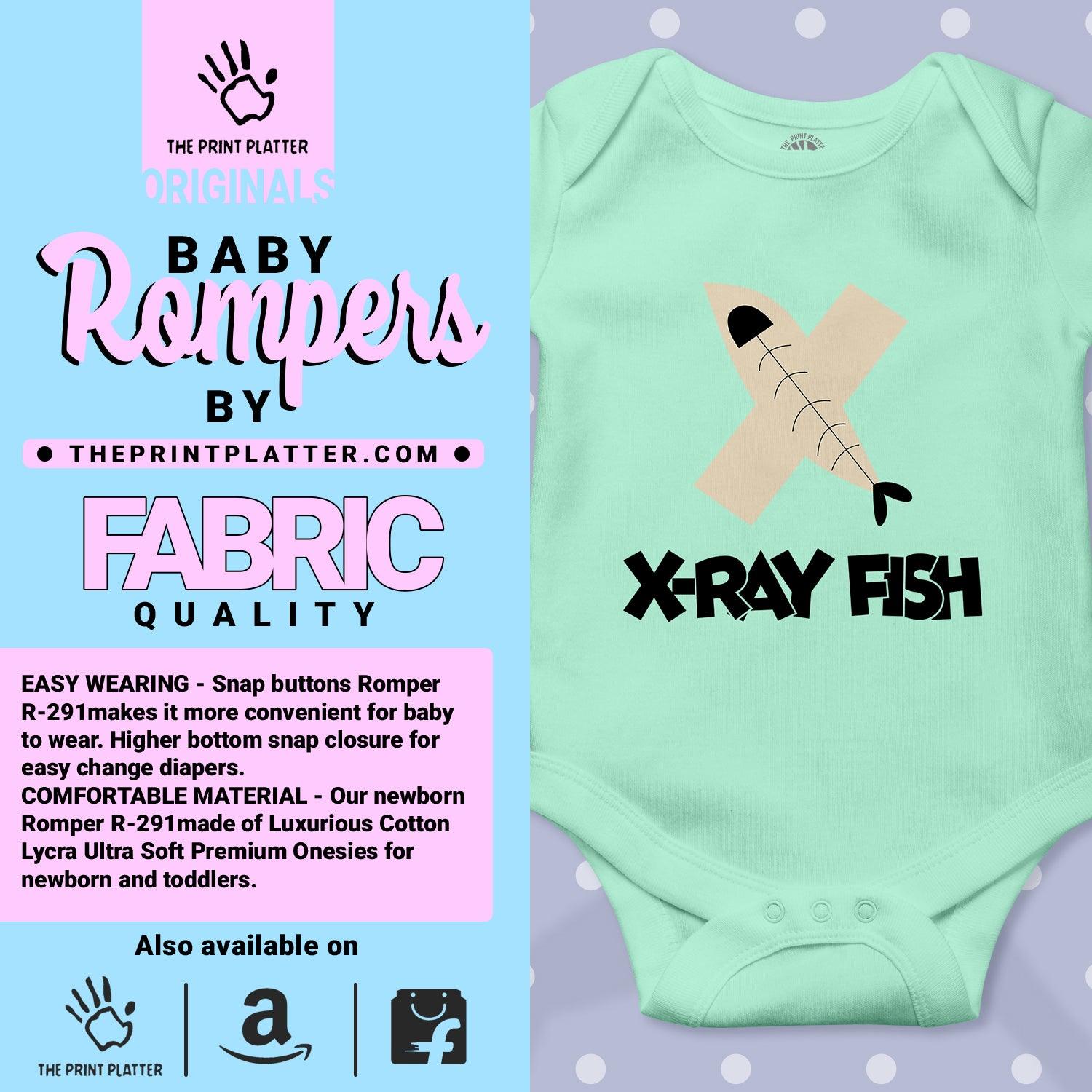 X - X-Ray Fish Unisex Half Sleeve Romper