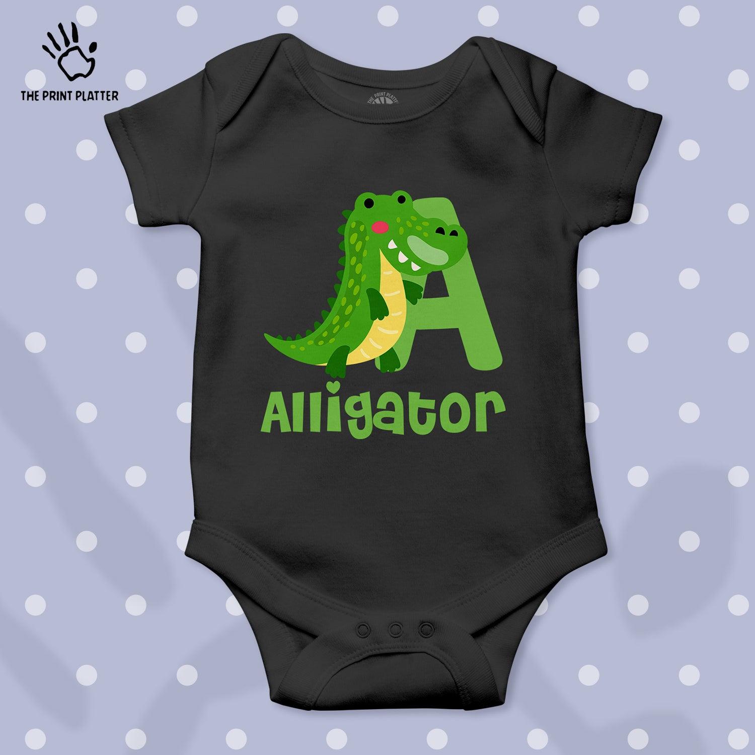 Alligator Unisex Half Sleeve Romper