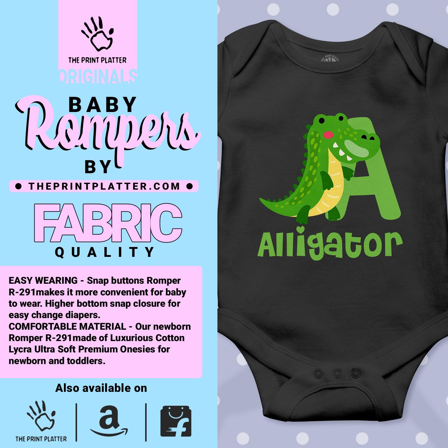 Alligator Unisex Half Sleeve Romper