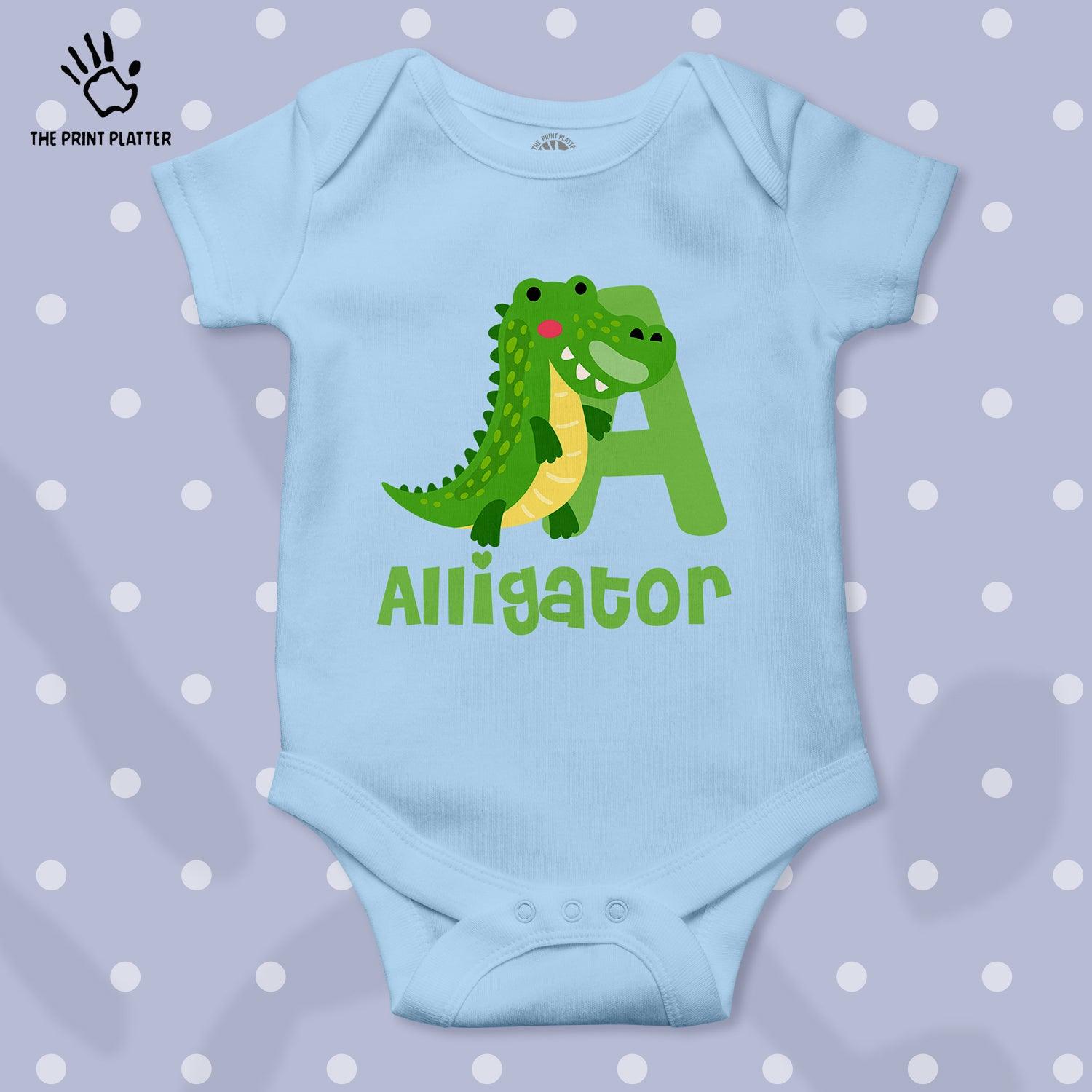 Alligator Unisex Half Sleeve Romper