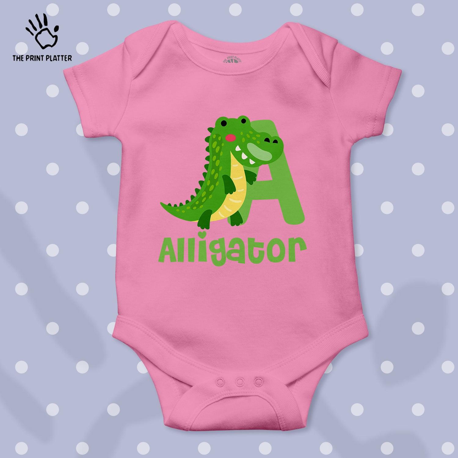 Alligator Unisex Half Sleeve Romper