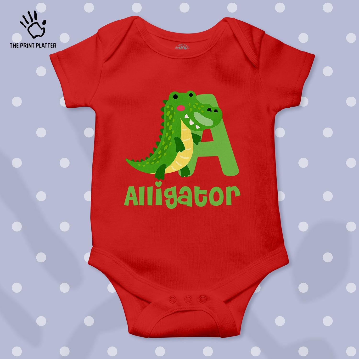 Alligator Unisex Half Sleeve Romper