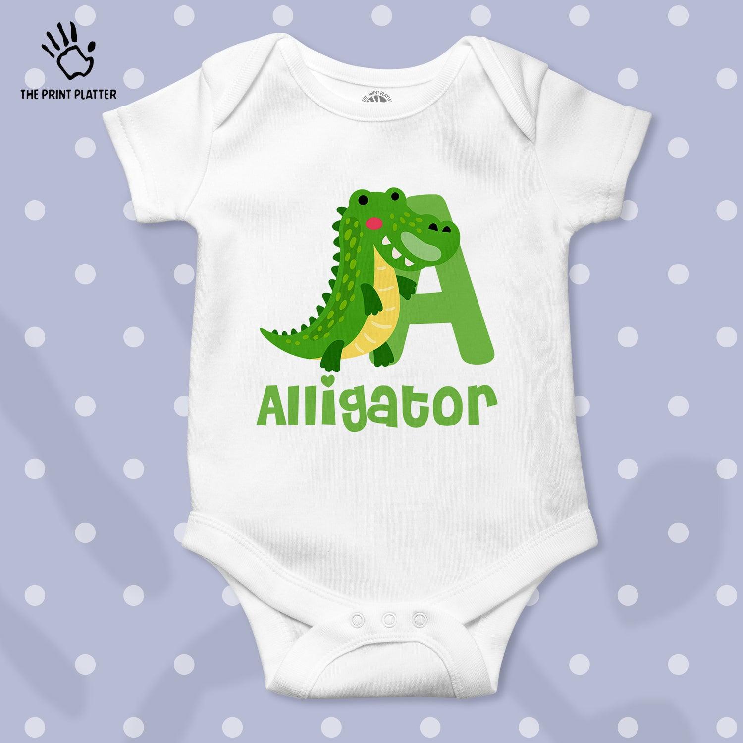 Alligator Unisex Half Sleeve Romper