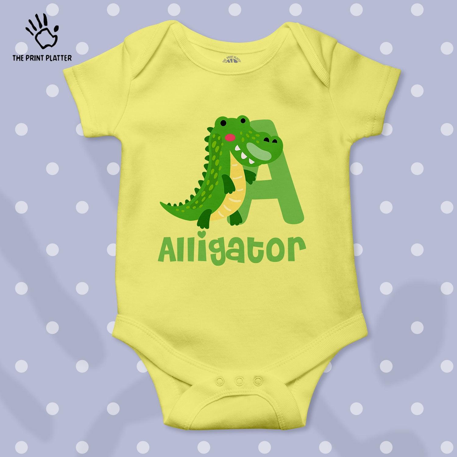 Alligator Unisex Half Sleeve Romper