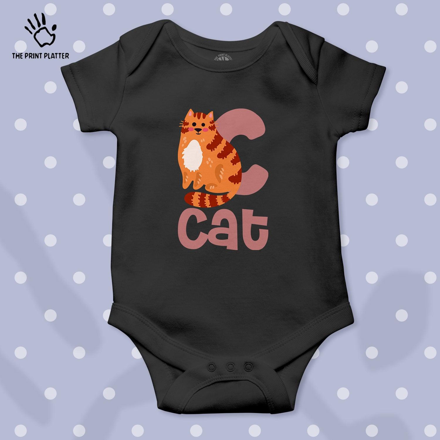 Cat Unisex Half Sleeve Romper