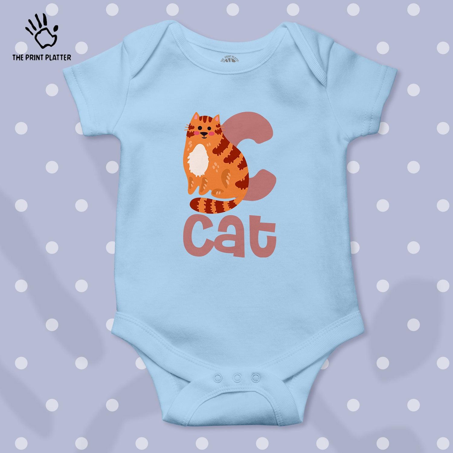 Cat Unisex Half Sleeve Romper