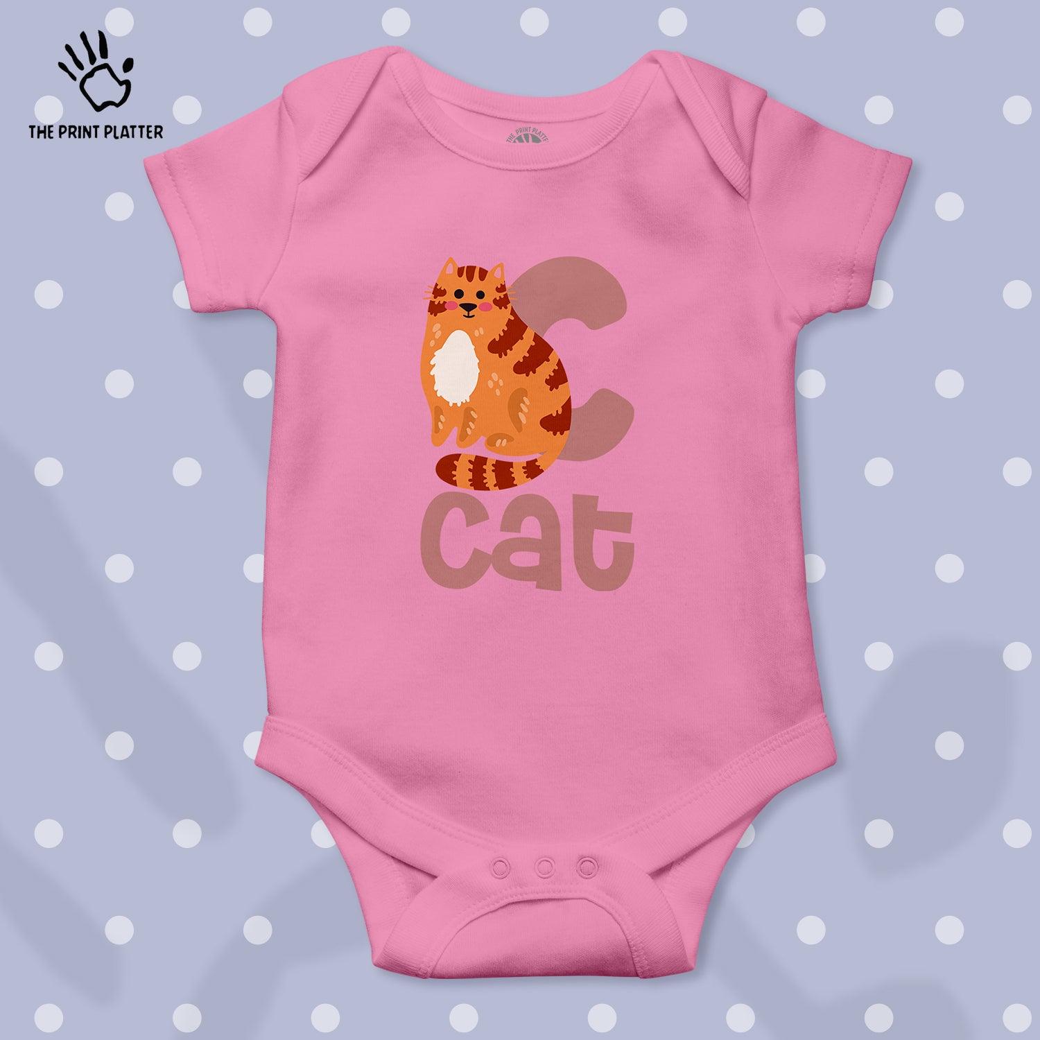 Cat Unisex Half Sleeve Romper