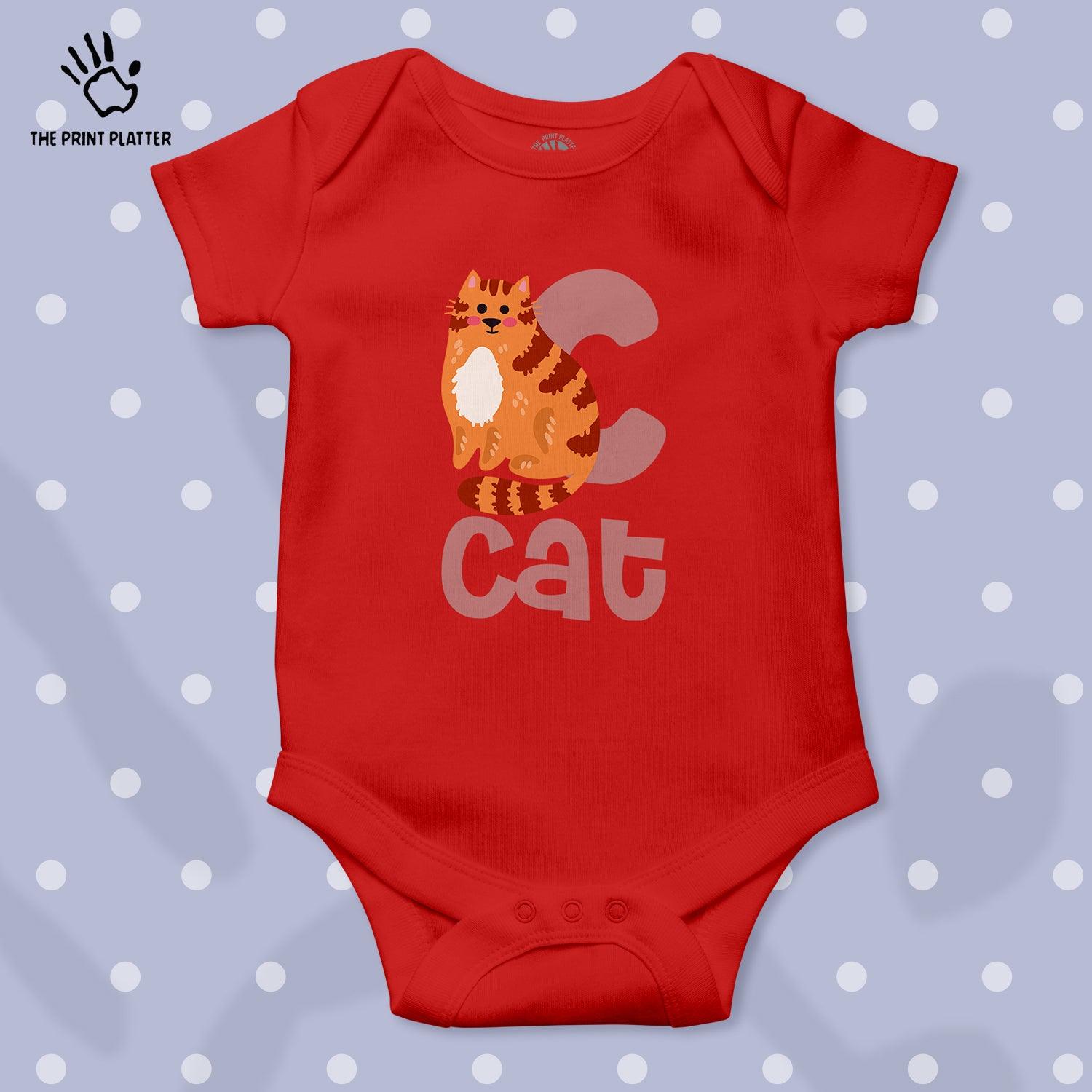 Cat Unisex Half Sleeve Romper