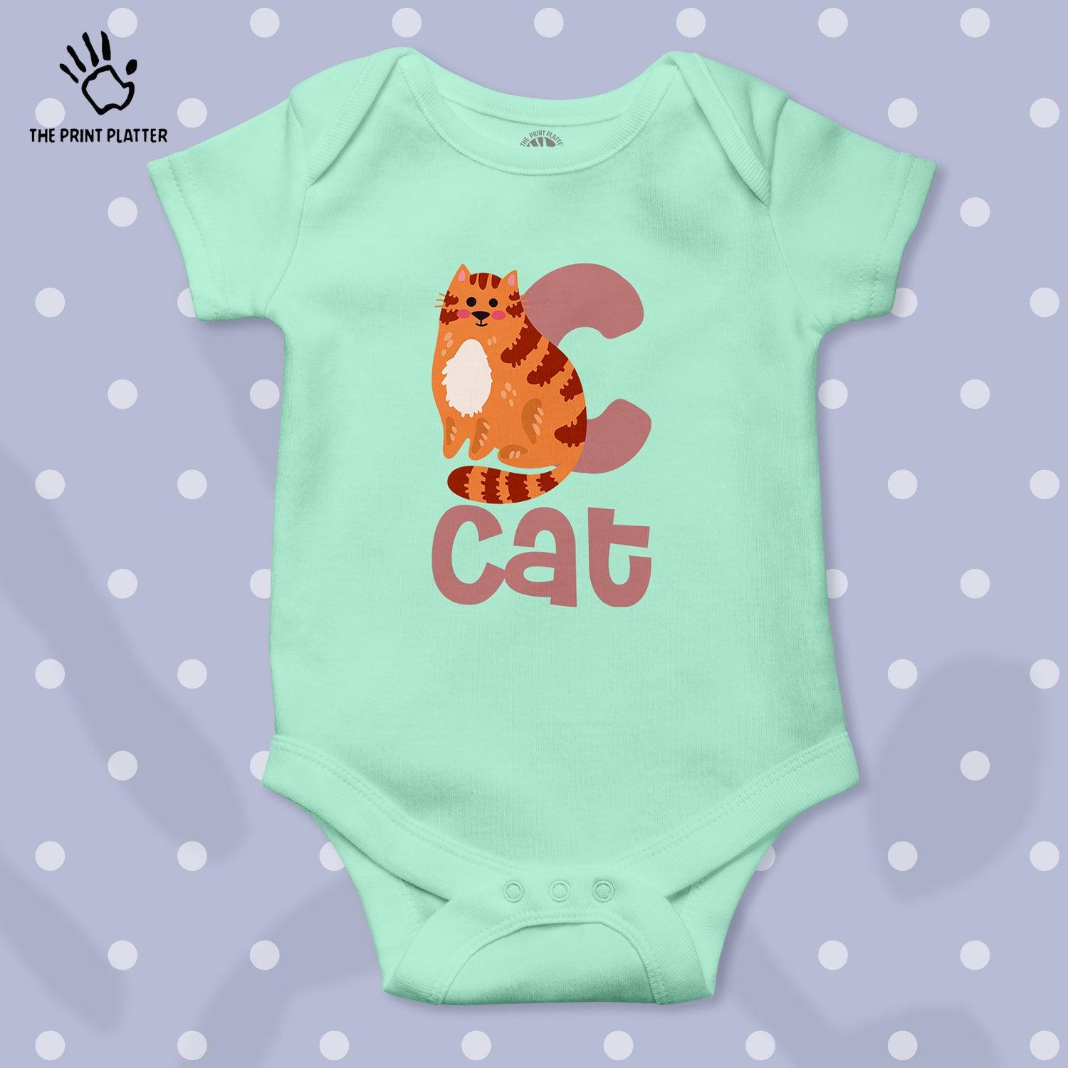 Cat Unisex Half Sleeve Romper