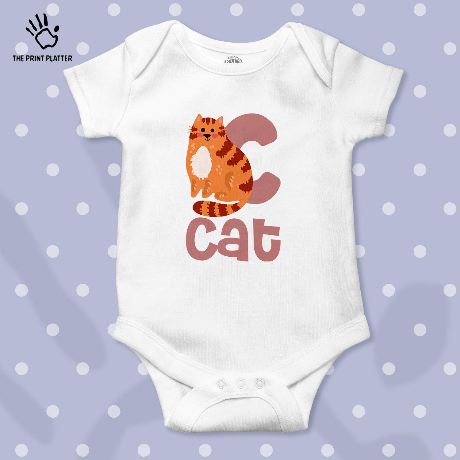 Cat Unisex Half Sleeve Romper