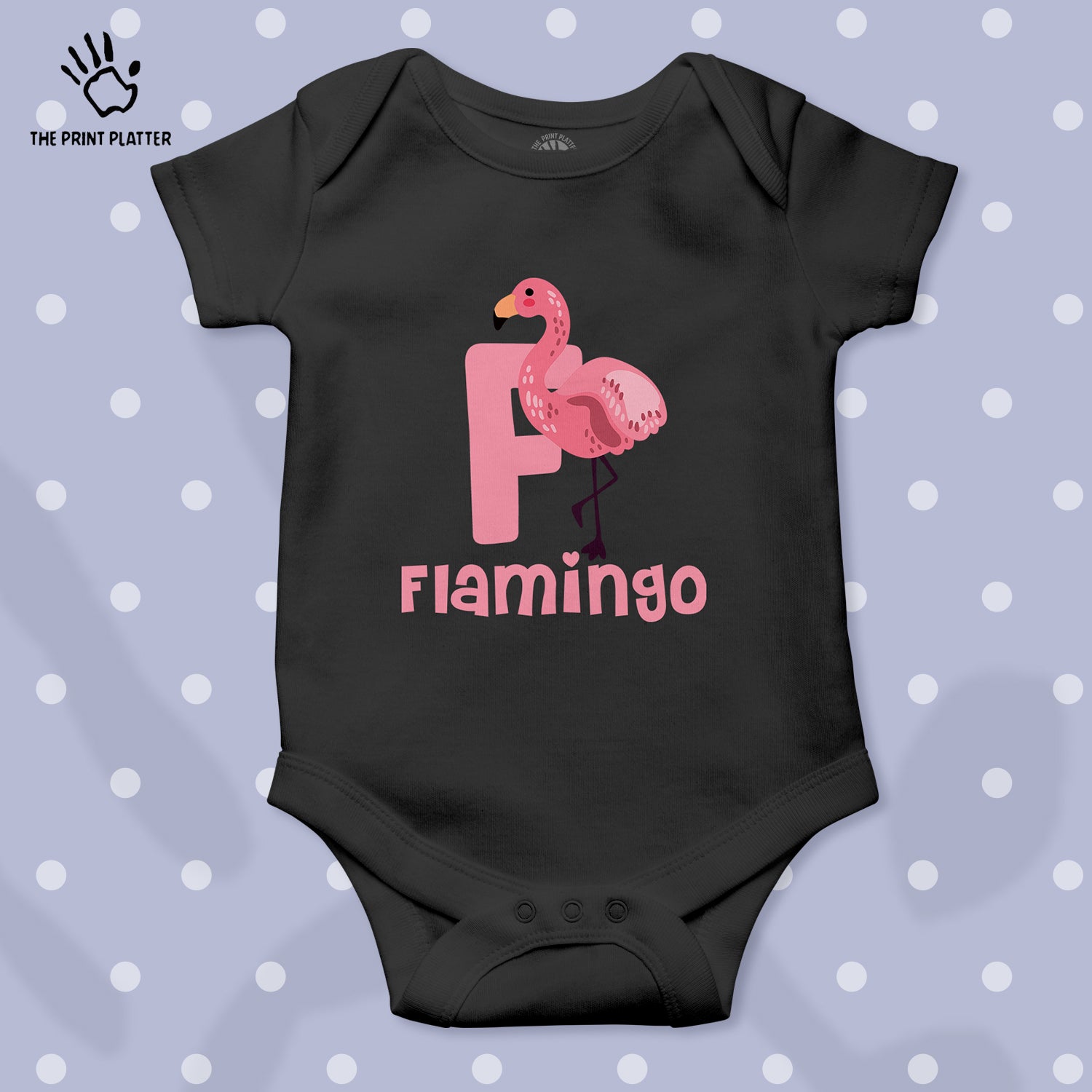 Flamingo Unisex Half Sleeve Romper