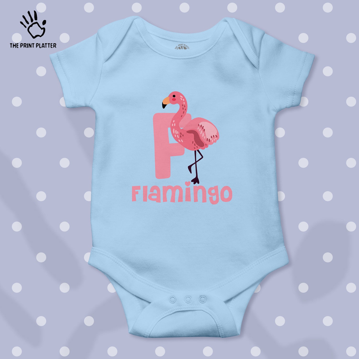 Flamingo Unisex Half Sleeve Romper