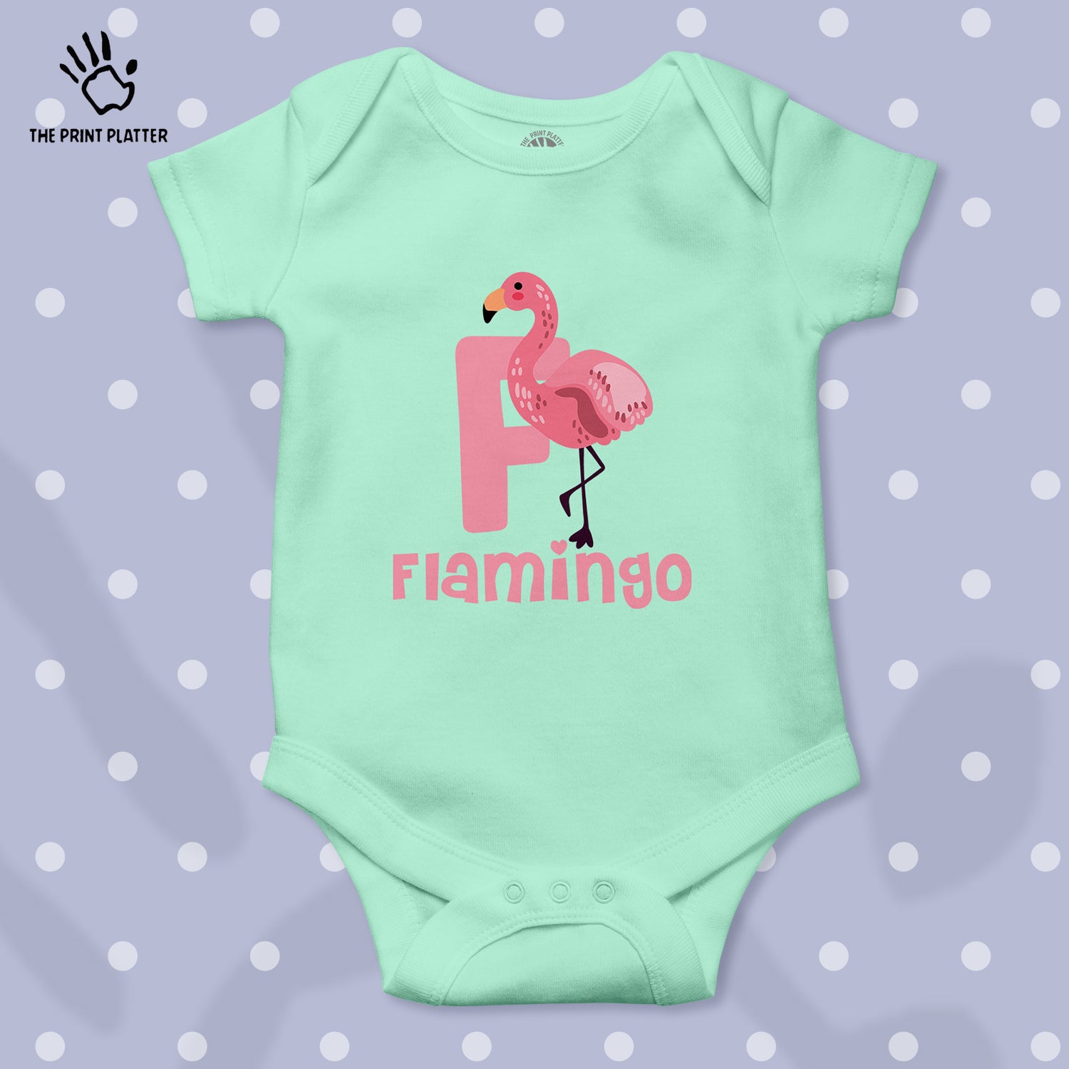 Flamingo Unisex Half Sleeve Romper